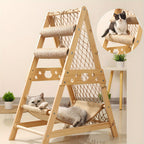 Rascador para gatos | Torre para Gatos Adecuada para Interiores, Centro de Actividades de Múltiples Pisos con 2 Postes para Rascar, Cama para