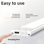 Luz LED recargable con sensor 2 piezas inalámbrico | Armario cocina escalera y dormitorio