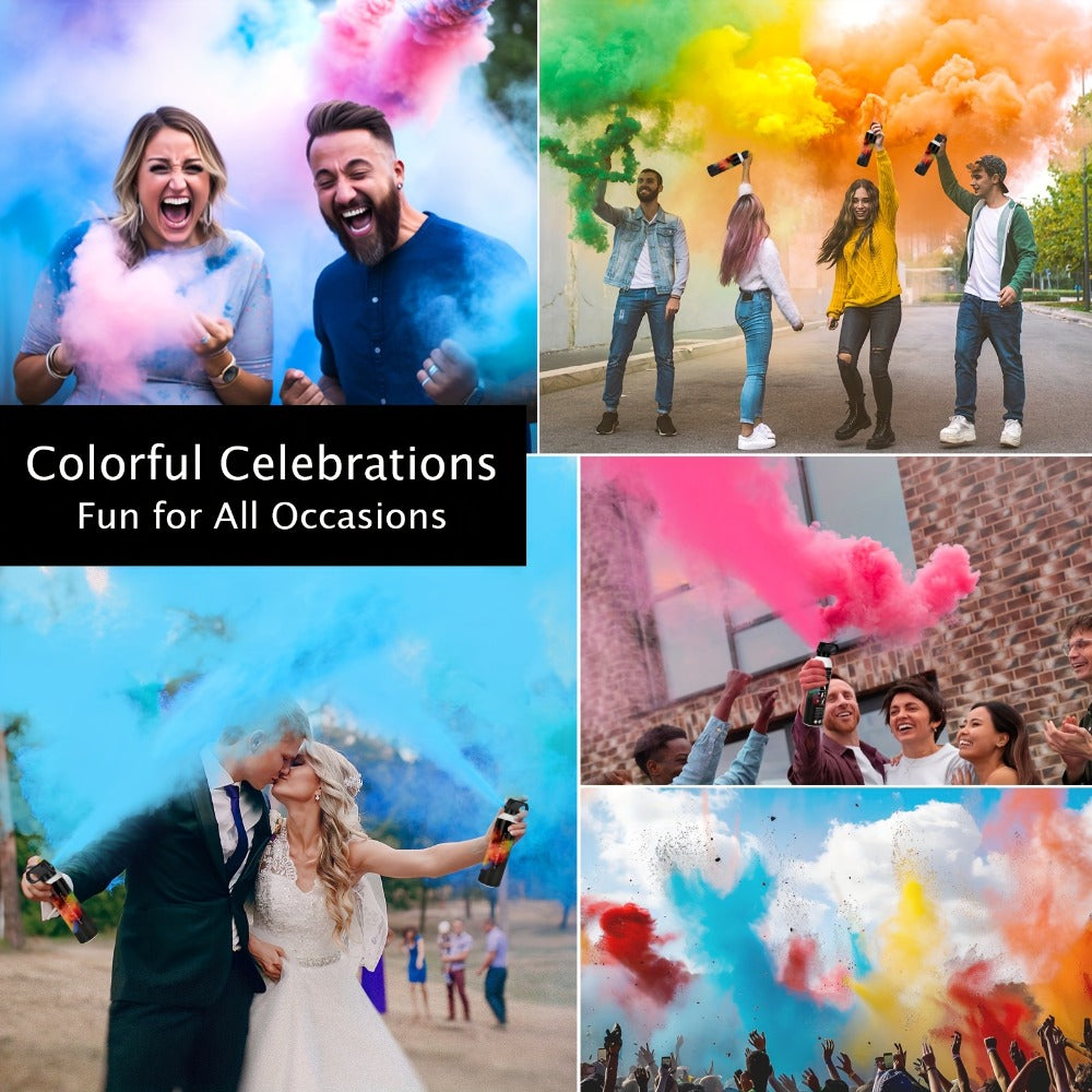Juego de 2 cañones de confeti para revelación de género, bombas de humo biodegradables al 100%, kit para fiestas de revelación de género, suministros para celebraciones, ideales para eventos, festividades y reuniones, regalo creativo para cumpleaños, perf