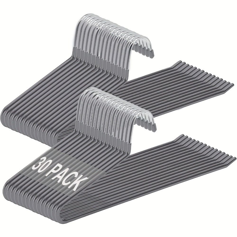 Perchas para ropa | 30 piezas de perchas para pantalones de metal dorado, perchas para pantalones de extremo abierto, almacenamiento de ropa