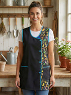 Mandilón de Cocina para Mujer Estampado Patrón Aleatorio Cómodo y Resistente
