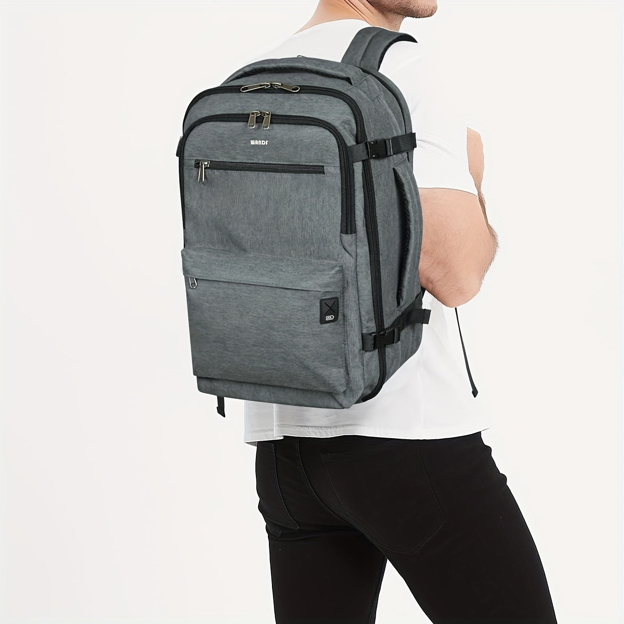 Mochila antirrobo UltraLight 20L de 2026 - Equipaje de mano aprobado por aerolíneas con zona húmeda separada y funda tecnológica de 40.64 cm | Mochila de varios compartimentos para trayectos diarios/vacaciones (diseño unisex, 6 bolsillos seguros)