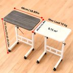 Mesa auxiliar para salón y dormitorio | 20 cm y 2 colores y ajustable
