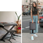 Juego de 1 taburete de hierro para piano electrónico, plegable, de altura ajustable, en forma de X, para una persona, silla para guitarra, taburete plegable de altura ajustable en forma de X para piano