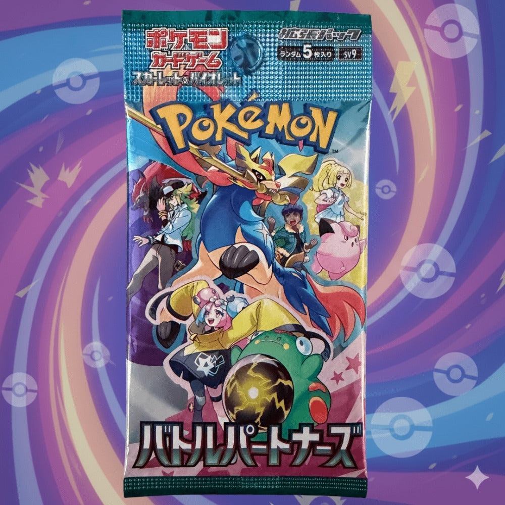 Paquete de 5 Booster Auténticos de Pokémon Japoneses – Serie Más Reciente – Nuevos y Sellados – Importados de Japón