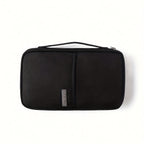 Bolso de Viaje Portátil para Avión, Bolso de Tarjetas de Textura Alta, Bolso de Pasaporte para Viajes de Negocios, Organizador de Documentos Cationico Multifuncional