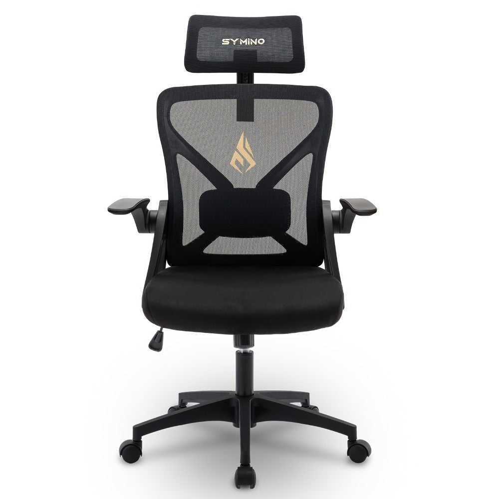 Silla de Oficina Ergonómica, Silla de Escritorio para el Hogar, Silla de Malla de Respaldo Alto con Profundidad de Asiento Ajustable, Silla de Computadora con Soporte Lumbar