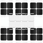 31 piezas de almohadillas de electrodos reutilizables para dispositivos TENS y EMS, almohadillas de gel de repuesto con conector de 2 mm, compatibles con la mayoría de los equipos de estimulación muscular, electrodos de TPE