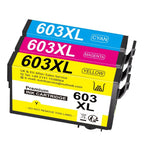 Cartuchos de tinta compatibles 603XL para varios modelos Epson Expression Home y Workforce, disponibles en paquetes de 1 a 10