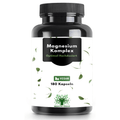 Cápsulas de Complejo de Magnesio – 180 Cápsulas Veganas – 400 mg de Magnesio Elemental por Porción Diaria – Citrato de Magnesio,Óxido, Bisglicinato y Malato
