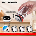Organizador de Especias Giratorio de Dos Niveles con 6 o 12 Frascos de Especias de 120 ml Cada Uno, Diseñado para una Fácil Selección con Rotación de 360° y Orificios de Tamiz, Hecho de Acero Inoxidable para una Organización Práctica de Especias