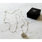 Collar de Acero para Mujer con Colgante de Ángel en Color Plata