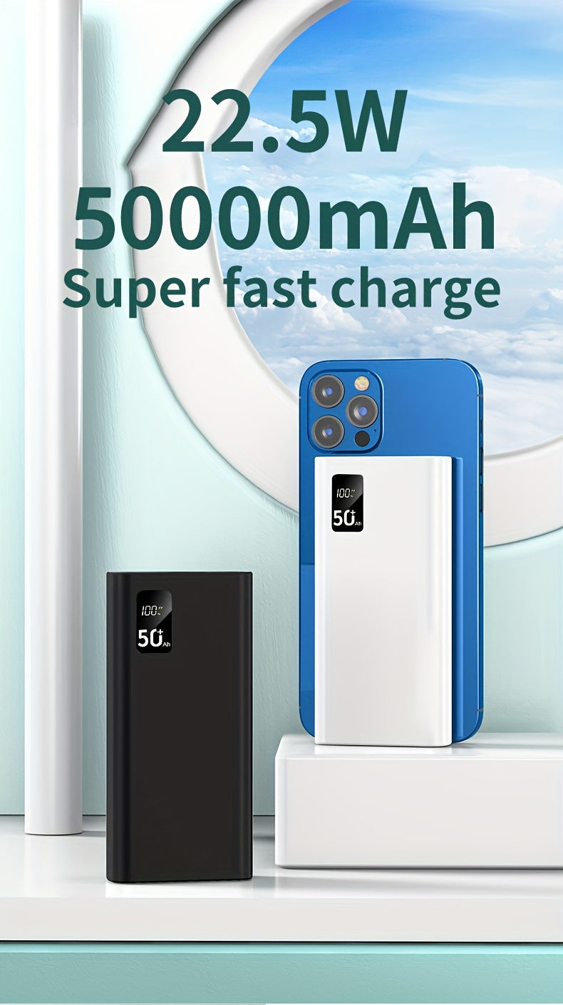 Power bank para carga durante viajes y uso diario | 5W y 50000mAh