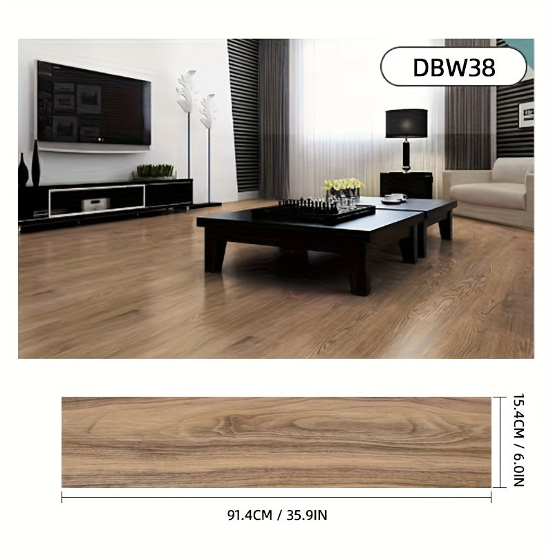 Pack de baldosas de vinilo para suelo 36 piezas 91.4 cm | Para cocina, baño y sala