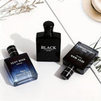 Set de Perfume para Hombre de 2 Unidades, Gran Capacidad de 5.24 FL.OZ, 2 Opciones (Negro y Azul) | Sexy Man Eau De Parfum, Fragancia Fresca, Amaderada y Oriental, Fresca y Sofisticada | Ideal para Regalos de Vacaciones y Uso Personal