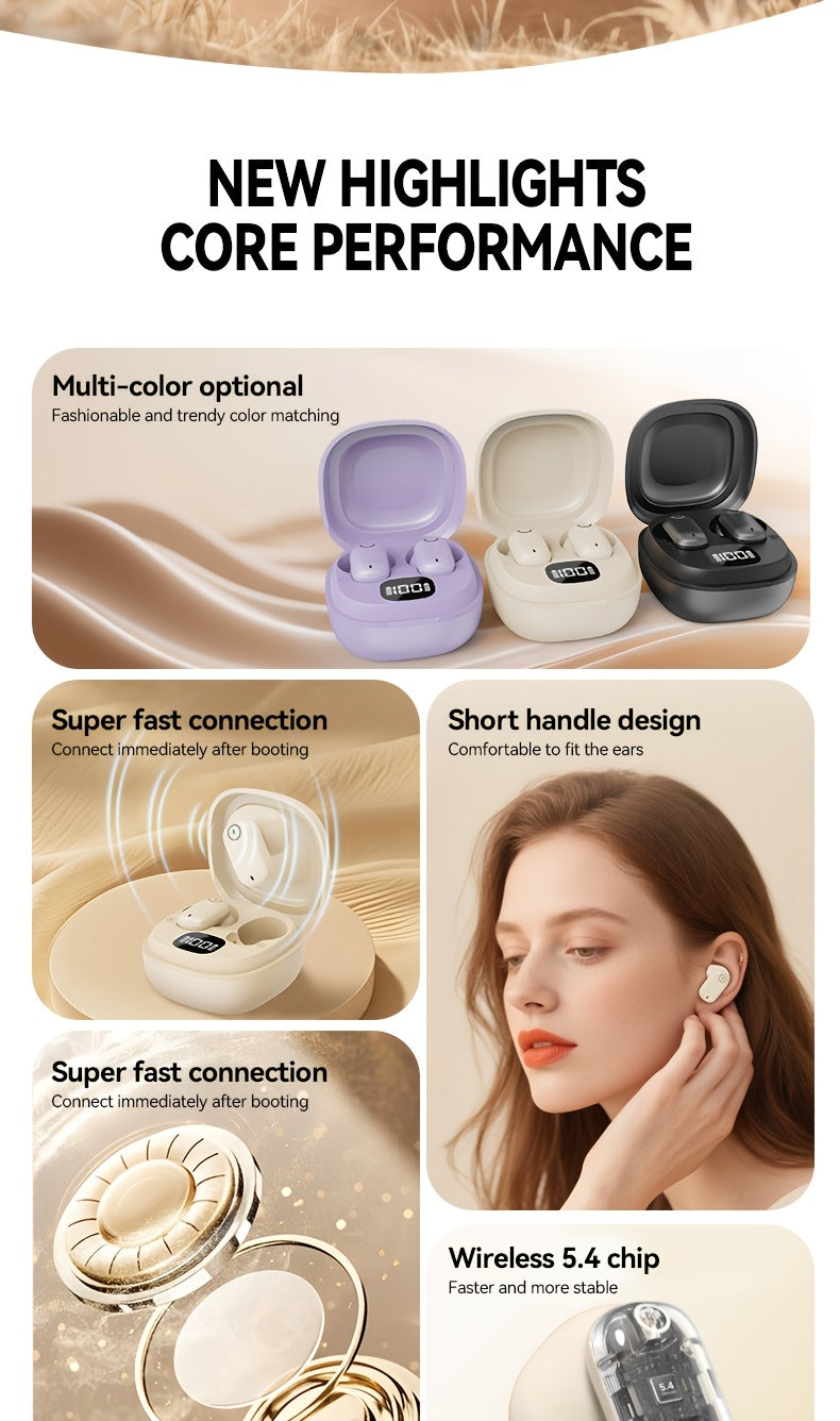 Auriculares Bluetooth | ["Acer Oficial Original"] Auriculares Inalámbricos TWS Bajos Profundos Estéreo + Reducción de Ruido en Llamadas, Batería