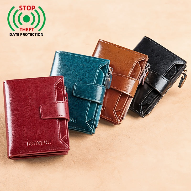 Nuevo Monedero Corto para Mujer, Elegante y de Alta Gama, Cartera Plegable y Delgada de Moda para Mujeres
