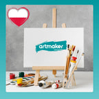 Lienzo para Artistas 24x30 cm, Superficie para Pintura, 100% Algodón Preparado para Acrílico, Óleo y Acuarela, Textura Lisa para Artistas y Aficionados, Panel Profesional de Pintura 24/30 cm, 3 mm de Grosor, Listo para Usar