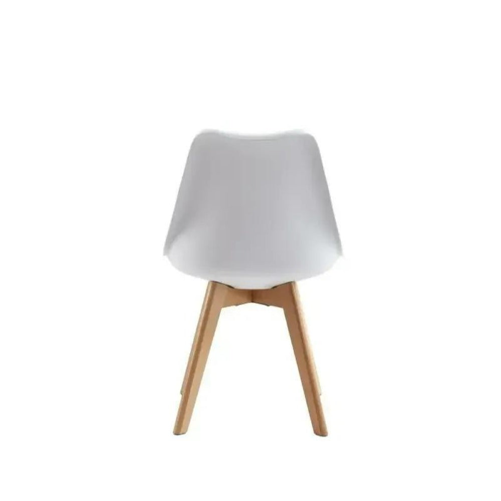 Sillas de comedor MCC Direct en juego de 4 piezas, sillas de cocina, sillas de oficina, silla de concha de diseño, "Eva" disponible en 7 colores de moda