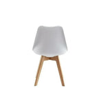 Sillas de comedor MCC Direct en juego de 4 piezas, sillas de cocina, sillas de oficina, silla de concha de diseño, "Eva" disponible en 7 colores de moda