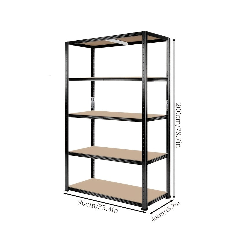 Estantería de almacenamiento para orden en hogar, baño y cocina | 5 niveles y metal y ajustable