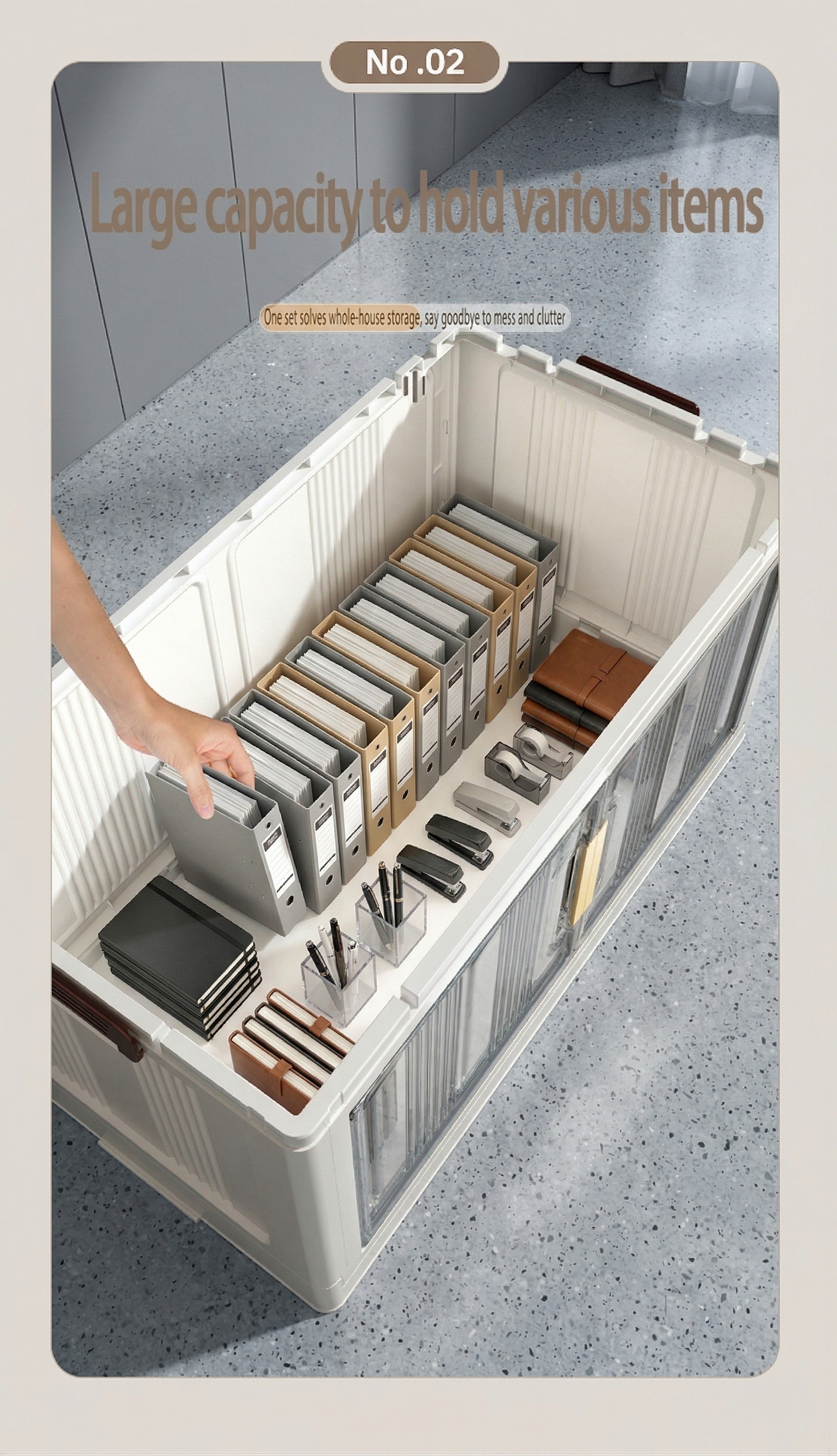 Armario plegable de almacenamiento con ruedas 88 cm plegable | Oficina, cocina y dormitorio
