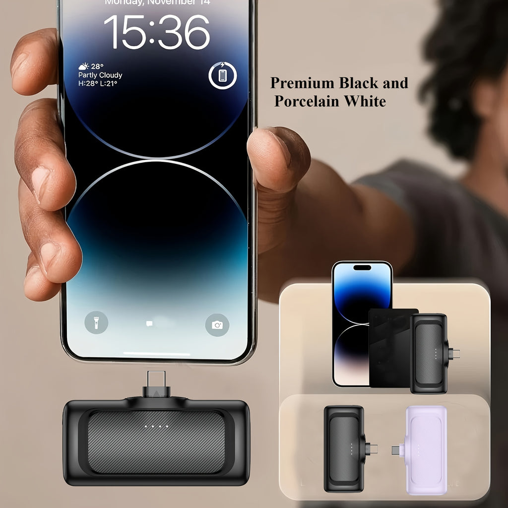 Power bank para carga durante viajes y uso diario | 5000mAh y 22.5W
