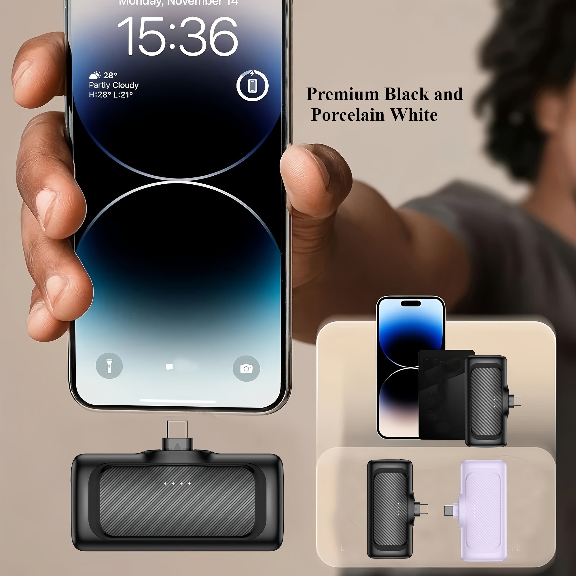 Power bank para carga durante viajes y uso diario | 5000mAh y 22.5W