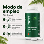 Cápsulas de Bisglicinato de Magnesio - 180 Cápsulas, 770Mg de Glicinato de Magnesio por Cápsula, de los cuales 100Mg de Magnesio Elemental, Vegano, Producido en Alemania