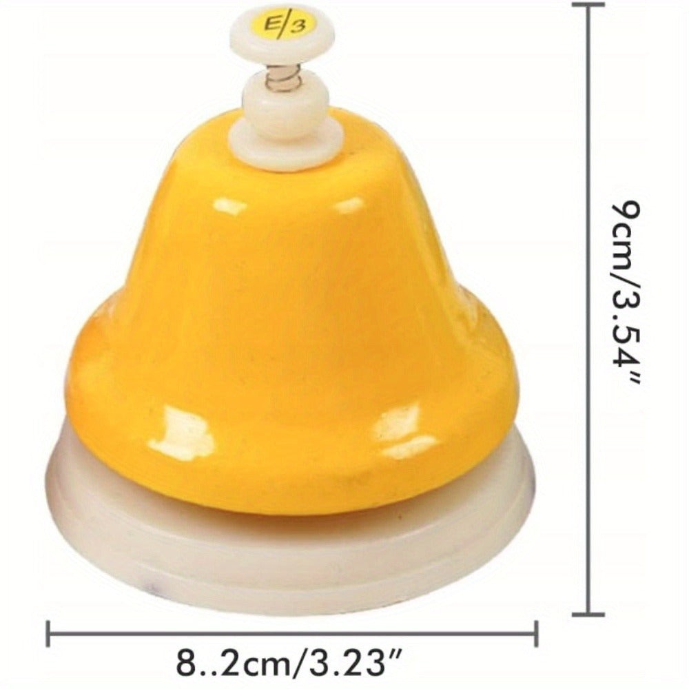 Campana de 8 Tonos C D E F G A B C con Colores Brillantes, Fácil de Tocar para el Desarrollo Musical y la Inteligencia - 8X Presión Manual
