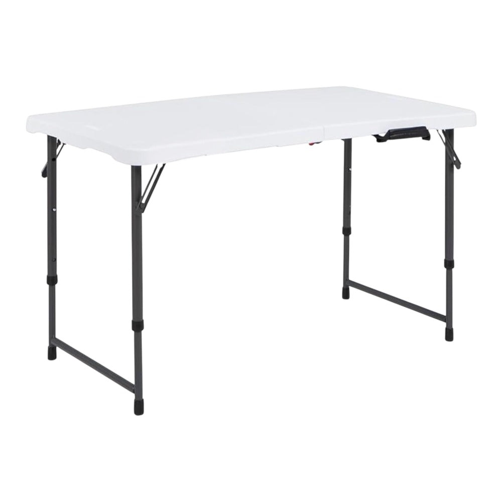 Mesa plegable multiusos ultrarresistente para 4 personas maximo 363kgs protección uv 122x61x56 - 91,5 cm UV100