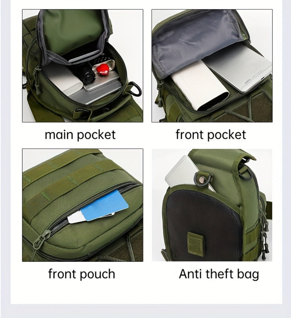 Un conjunto de dos piezas, una mochila para senderismo y montañismo