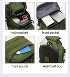 Un conjunto de dos piezas, una mochila para senderismo y montañismo