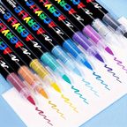 Pintura acrílica | Set de 120 Marcadores de Pintura Acrílica, 3ª Generación, con un Gran Flujo de Tinta, Color Consistente, Inodoros, Escritura
