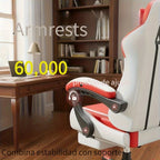 Silla de gaming, silla ergonómica para videojuegos para adultos, silla de ordenador para gamer con reposacabezas, soporte lumbar de masaje, silla de oficina giratoria