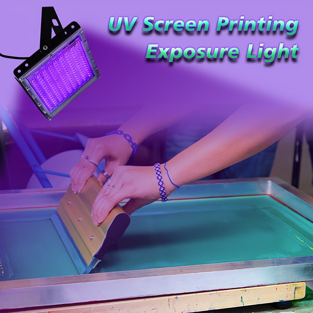 Unidad de exposición UV LED para serigrafía, paquete de 3/2/1, luz de exposición UV de 50/96/144 LED para kit de serigrafía, kit de emulsión fotográfica, longitud de onda 385-400 nm, enchufe USB, con interruptor y cable de alimentación de 1,5 m