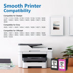Cartucho de tinta | Paquete combinado de 2 cartuchos de tinta remanufacturados de alto rendimiento HP 302XL (Negro y Color) - Compatible con HP