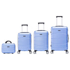 Conjunto de Maletas de Viaje Elegantes: Carcasa Ligera de Abs, Cerradura Numérica, 4 Ruedas Giratorias 360, Asa Telescpica de Aluminio Alloy Juego de Maletas Set Trolley Maleta Cabina ( 8002 NEW)
