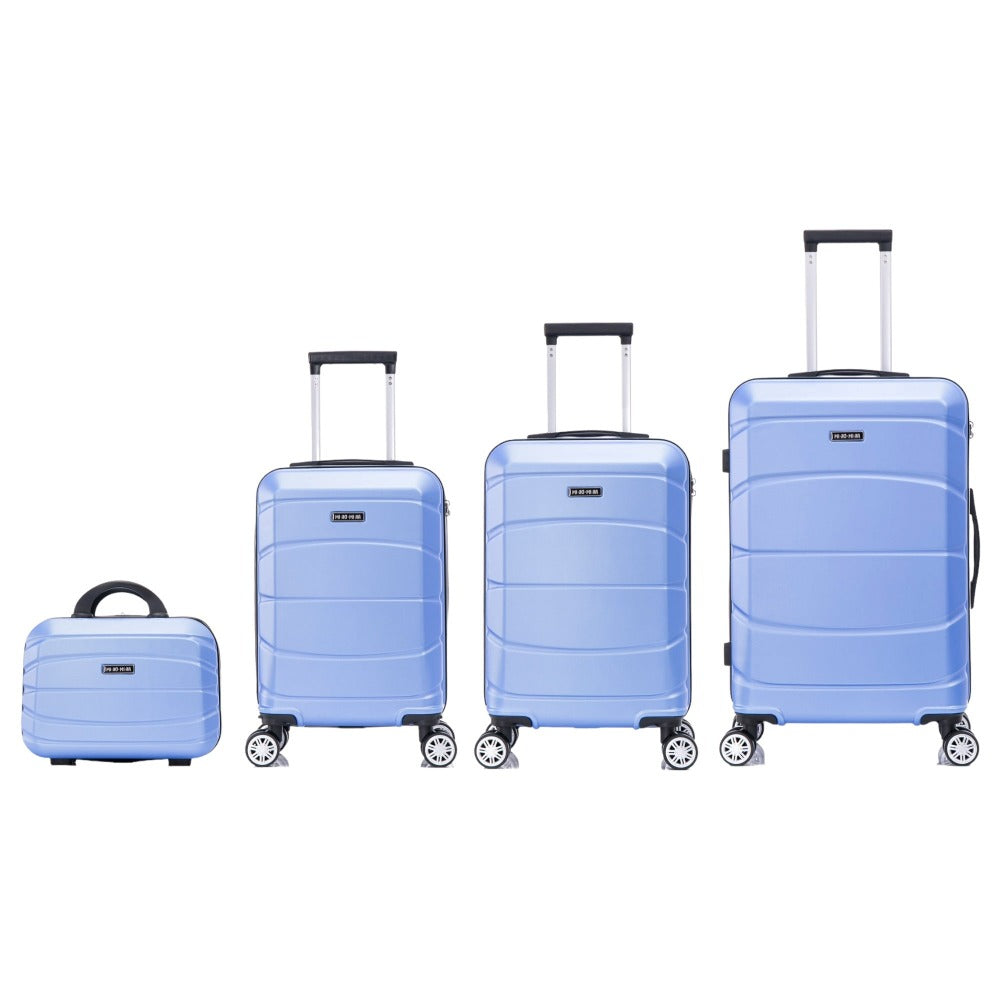Conjunto de Maletas de Viaje Elegantes: Carcasa Ligera de Abs, Cerradura Numérica, 4 Ruedas Giratorias 360, Asa Telescpica de Aluminio Alloy Juego de Maletas Set Trolley Maleta Cabina ( 8002 NEW)