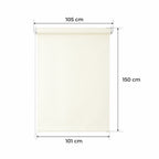 Persiana Enrollable para Ventana • CREMA • 32 tamaños • BOJANEK MINI PERSIANA ENROLLABLE • soportes ajustables • instalación sin taladro • persiana con mecanismo de cadena • cubierta protectora solar • ideal para salas, dormitorios, cocinas, oficinas • pe
