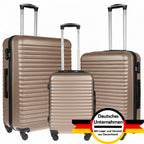 Juego de Equipaje de 3 Piezas con Carcasa Dura - Maleta XL de Equipaje de Mano, Juego de Maletas con Ruedas de 3 Piezas, Juego de Equipaje de Viaje, Oferta de Juego de 3 Maletas