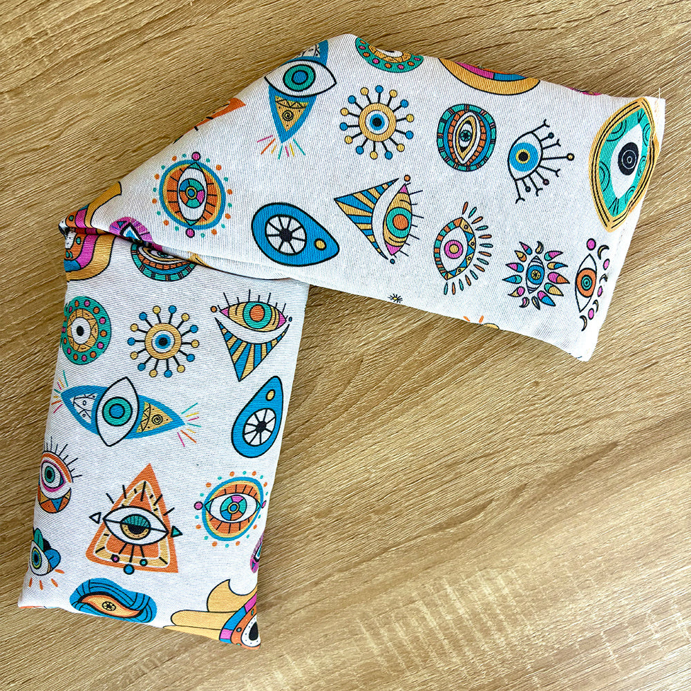 Bolsas térmicas de semillas para microondas, tamaño 50×12 cm, bolsas multifuncionales de terapia fría y calor, aptas para calentar en microondas y enfriar en nevera.
