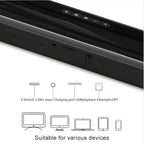 Barra de sonido inalámbrica 2 en 1 para TV PC y cine en casa | diseño funcional