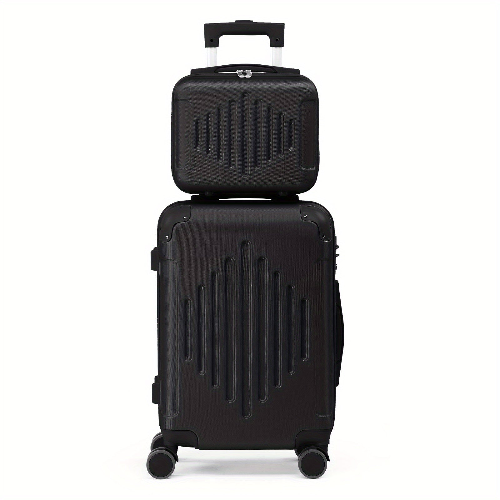 Maletas de Viaje 2 Piezas con Ruedas Giratorias, Ligero y Aprobado para Aerolíneas, Carcasa Dura ABS, Tamaño 12"+20", Set de Equipaje de Mano