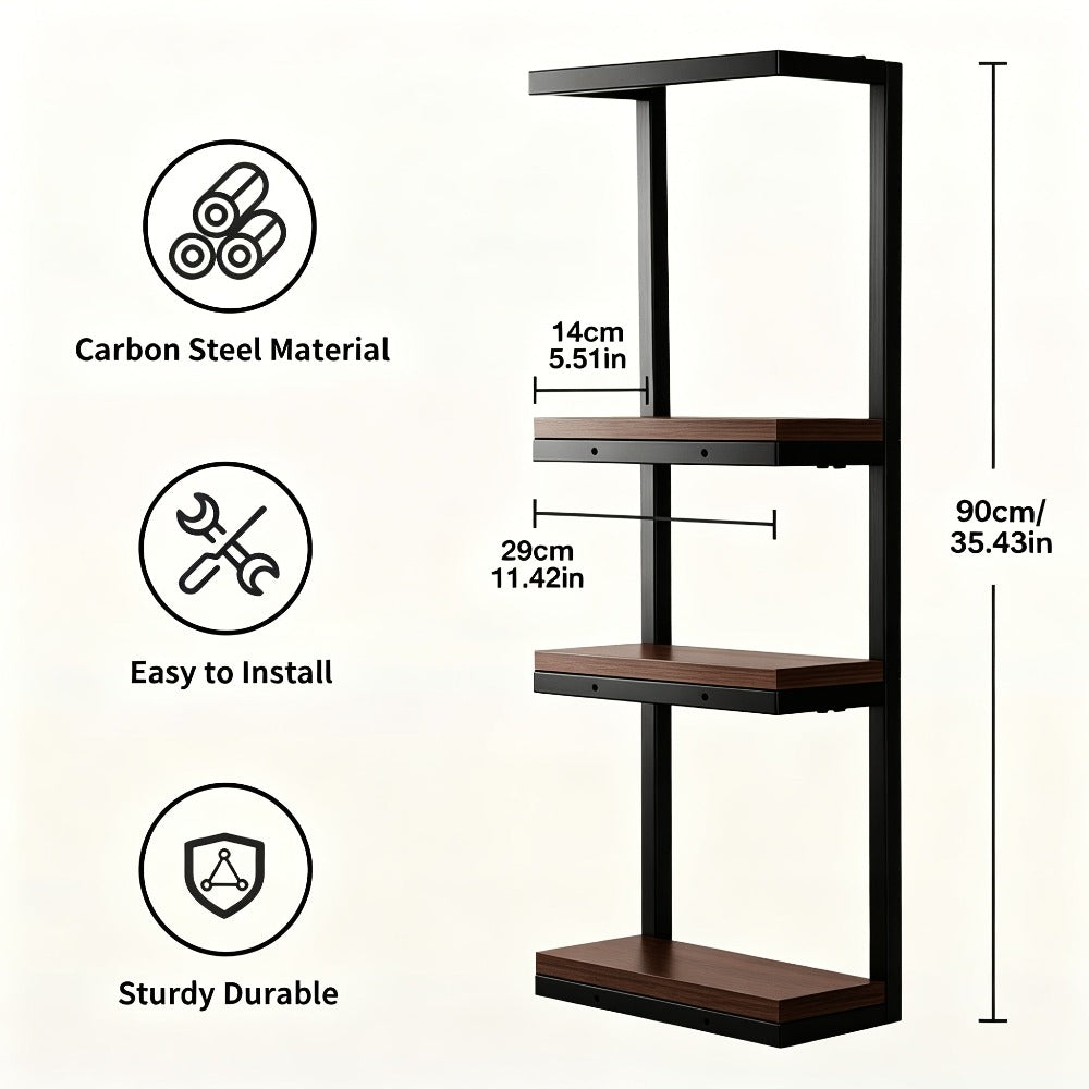 Toallero de pared, perchero de toallas para baño - Diseño prémium 2 en 1, enorme capacidad para 56 toallas, construcción de metal y madera, toalleros de pared para suites de SPA de lujo, baños principales, percheros de toallas
