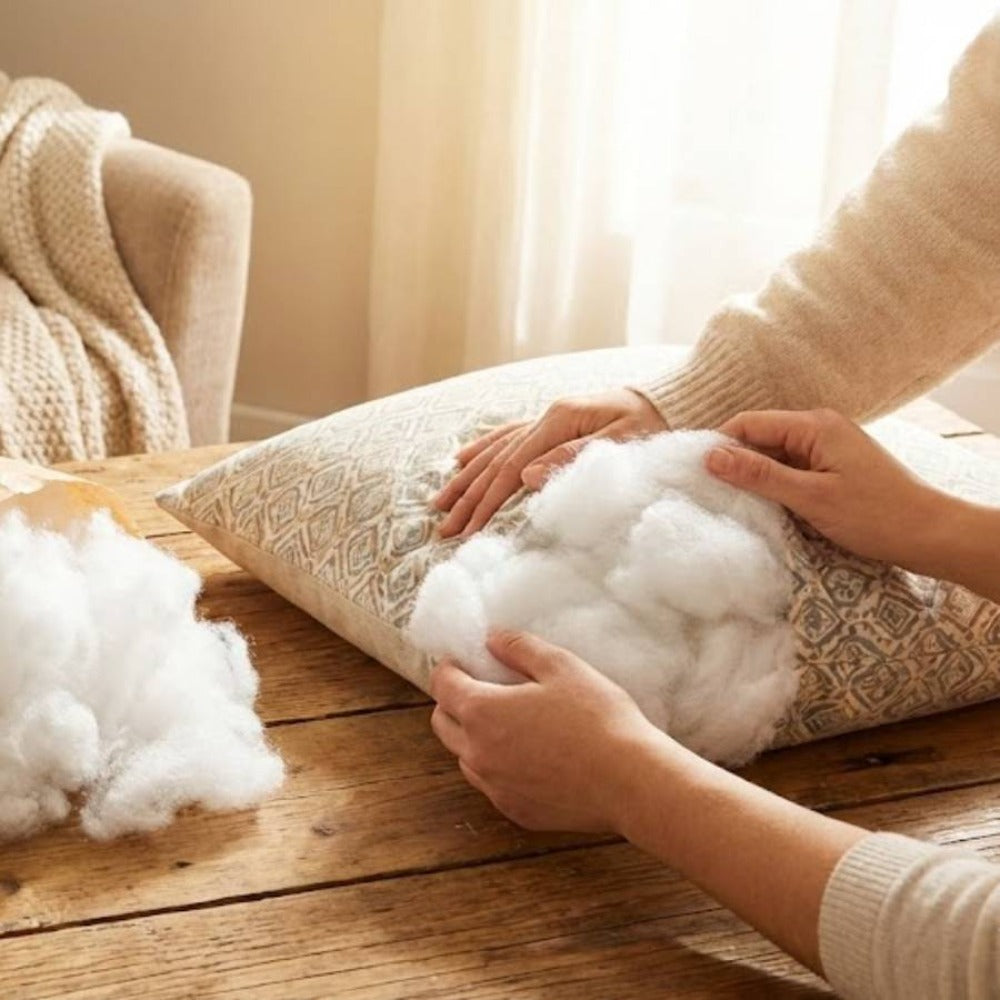 Relleno para almohadas | Relleno para cojines de respaldo | Relleno de microfibra de 1000 g o 500 g | Suave y cómodo | Apto para cojines, almohadas y manualidades