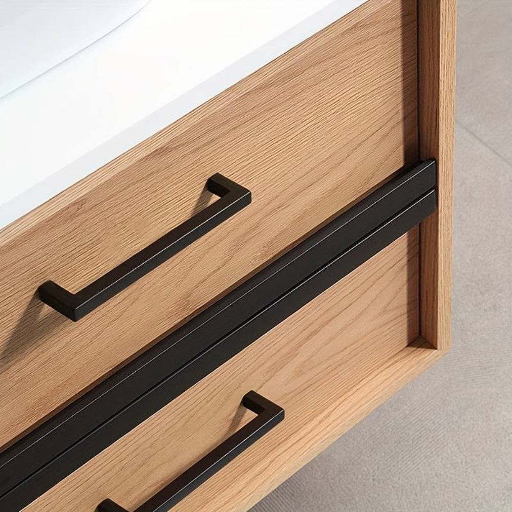 Juego de 10 Tiradores Negros Mate para Muebles, Diseño Cuadrado, Distancia de Agujeros de 128 mm, 160 mm, Modernos y Estéticos para Gabinetes y Cajones, Ideal para Cocina, Baño y Sala – Incluye Tornillos