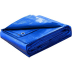 Cubierta de tejido de poliéster para reforzar techos, campings, terrazas y bordes de piscinas (azul)