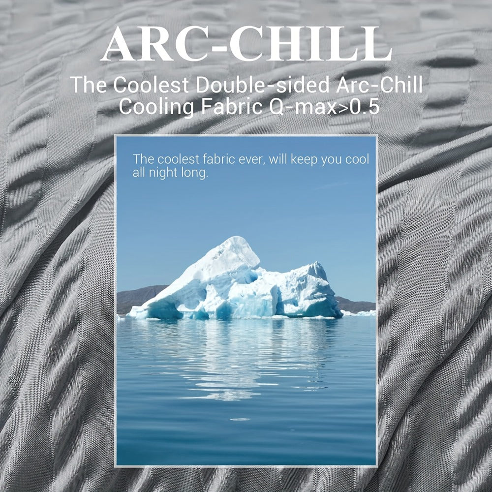 1 manta de enfriamiento, absorbe el calor para mantener el cuerpo fresco para sudores nocturnos, fibra de enfriamiento japonés Arc-Chill 3.0 de doble cara Q-Max> 0,5, mantas de verano ligeras para dormir, regalo para personas que duermen calientes