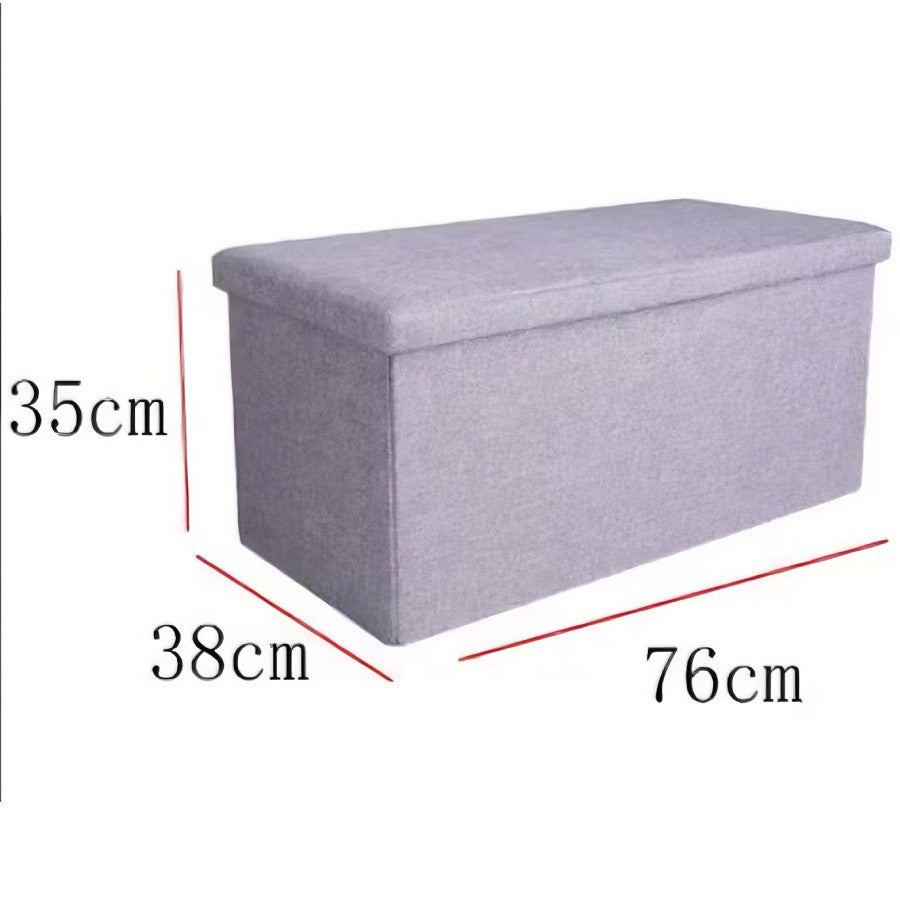 Reposapiés otomano de almacenamiento, taburete plegable para pies, caja de almacenamiento, taburete para el hogar, taburete para pies, banco, caja grande para guardar ropa de lino